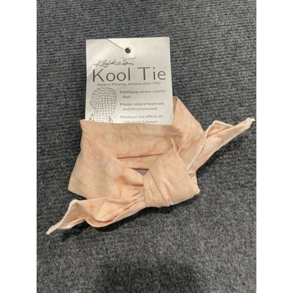 Kafka's Kool Tie Evaporative Cooling Neck Wrap Wheat Marble Made in USA NWT